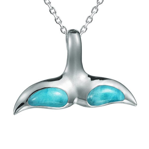 Larimar Kohola Whale Tail Pendant Pendant Island by Koa Nani 