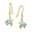 Larimar Kona Honu Earrings Earrings Island by Koa Nani 