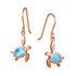 Larimar Kona Honu Earrings Earrings Island by Koa Nani 