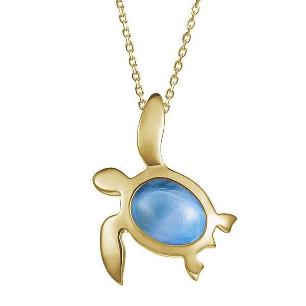 Larimar Kona Honu Pendant Pendant Island by Koa Nani 