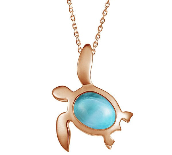 Larimar Kona Honu Pendant Pendant Island by Koa Nani 