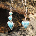 Larimar Ku’u Heart Pendant Pendant Island by Koa Nani 