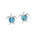 Larimar Lanai Honu Earrings Earrings Island by Koa Nani 