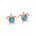 Larimar Lanai Honu Earrings Earrings Island by Koa Nani 