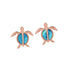 Larimar Lanai Honu Earrings Earrings Island by Koa Nani 