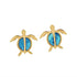Larimar Lanai Honu Earrings Earrings Island by Koa Nani 