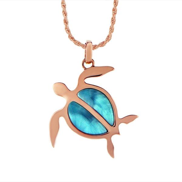 Larimar Lanai Honu Pendant Pendant Island by Koa Nani 