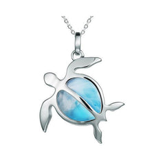 Larimar Lanai Honu Pendant Pendant Island by Koa Nani 