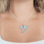 Larimar Lanai Palm Tree Pendant Pendant Island by Koa Nani 
