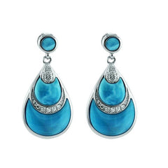 Larimar Lava Flow Earrings Earrings Island by Koa Nani 