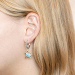 Larimar Laysan Honu Earrings Earrings Island by Koa Nani 