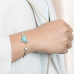 Larimar Laysan Honu Sleek Bangle Bangle Island by Koa Nani 