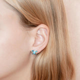 Larimar Lihue Honu Earrings with Opalite Earrings Island by Koa Nani 
