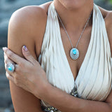 Larimar Lili'u Cocktail Ring Ring Island by Koa Nani 