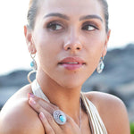 Larimar Lili'u Cocktail Ring Ring Island by Koa Nani 