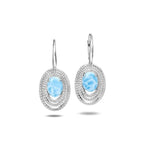 Larimar Lili'u Earrings Earrings Island by Koa Nani 