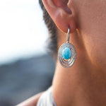 Larimar Lili'u Earrings Earrings Island by Koa Nani 