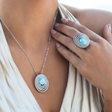 Larimar Lili’u Pendant Pendant Island by Koa Nani 