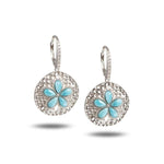 Larimar Living Sand Dollar Earrings Earrings Island by Koa Nani 