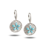 Larimar Living Sand Dollar Earrings Earrings Island by Koa Nani 