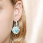 Larimar Living Sand Dollar Earrings Earrings Island by Koa Nani 