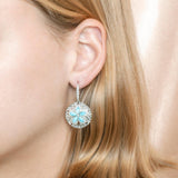 Larimar Living Sand Dollar Earrings Earrings Island by Koa Nani 