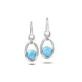 Larimar Lunar Eclipse Earrings Earrings Island by Koa Nani 