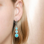 Larimar Lunar Orbit Earrings Earrings Island by Koa Nani 