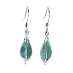 Larimar Maile Leaf Earrings Earrings Island by Koa Nani 