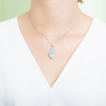 Larimar Maile Leaf Pendant Pendant Island by Koa Nani 