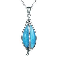 Larimar Maile Leaf Pendant Pendant Island by Koa Nani 