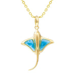 Larimar Majestic Manta Ray Pendant Pendant Island by Koa Nani 