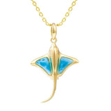 Larimar Majestic Manta Ray Pendant Pendant Island by Koa Nani 