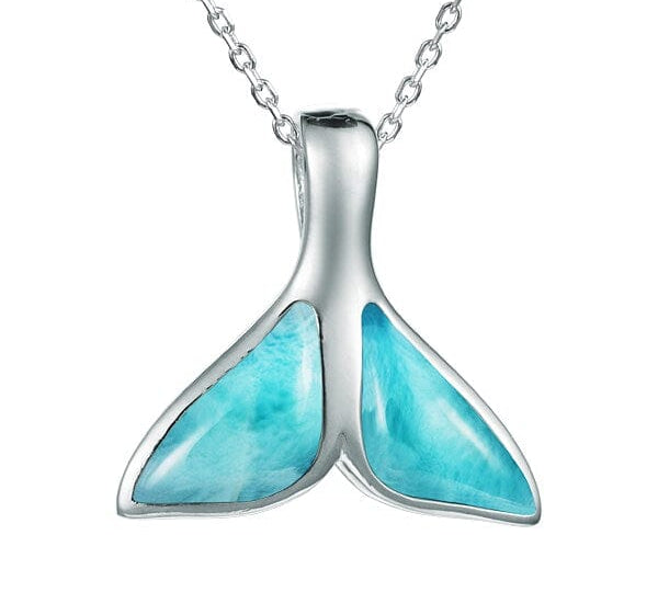 Larimar Majestic Whale Tail Pendant Pendant Island by Koa Nani 