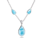 Larimar Mandorla Necklace Necklace Island by Koa Nani 