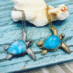 Larimar Manoa Honu Pendant Pendant Island by Koa Nani 