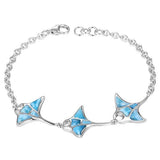 Larimar Manta Ray Bangle Bangle Island by Koa Nani 