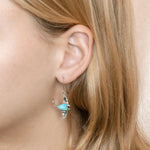 Larimar Manta Ray Hook Earrings Earrings Island by Koa Nani 