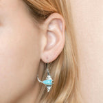 Larimar Manta Ray Hook Earrings Earrings Island by Koa Nani 