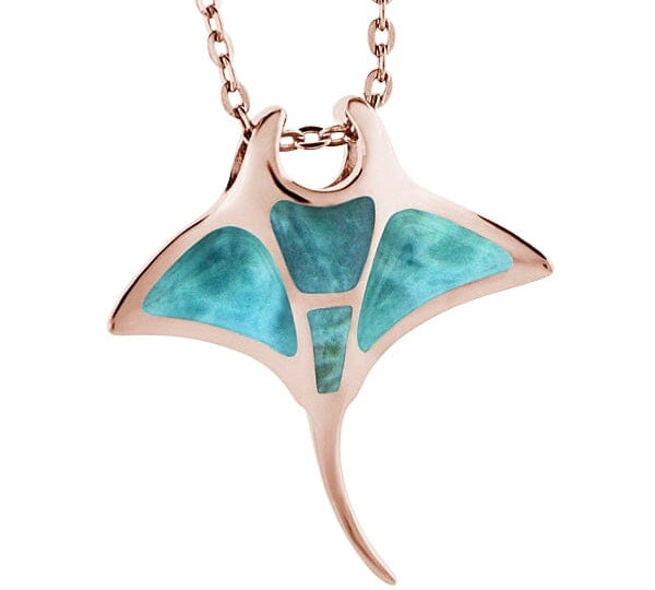 Larimar Manta Ray Pendant Pendant Island by Koa Nani 