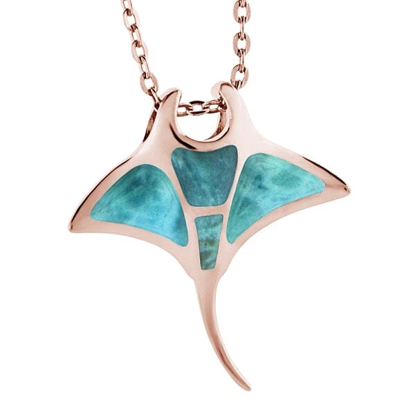 Larimar Manta Ray Pendant Pendant Island by Koa Nani 