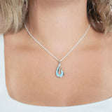 Larimar Maui Fishhook Pendant Pendant Island by Koa Nani 