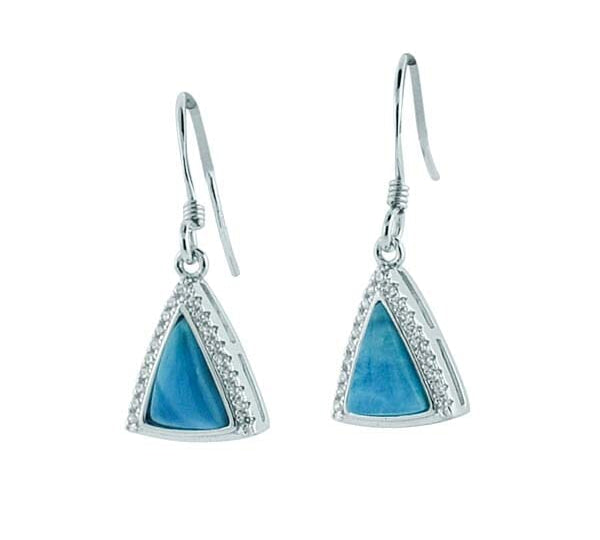 Larimar Mauna Kea Earrings Earrings Island by Koa Nani 