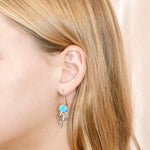 Larimar Medusa Jellyfish Hook Earrings Earrings Island by Koa Nani 
