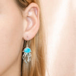 Larimar Medusa Jellyfish Hook Earrings Earrings Island by Koa Nani 