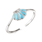 Larimar Mermaid’s Oyster Shell Bangle Bangle Island by Koa Nani 