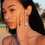 Larimar Mermaid’s Oyster Shell Ring Ring Island by Koa Nani 