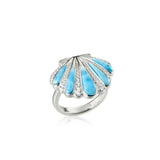 Larimar Mermaid’s Oyster Shell Ring Ring Island by Koa Nani 5.0 