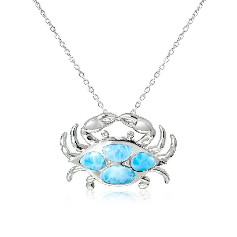 Larimar Mighty Crab Pendant Pendant Island by Koa Nani Large 