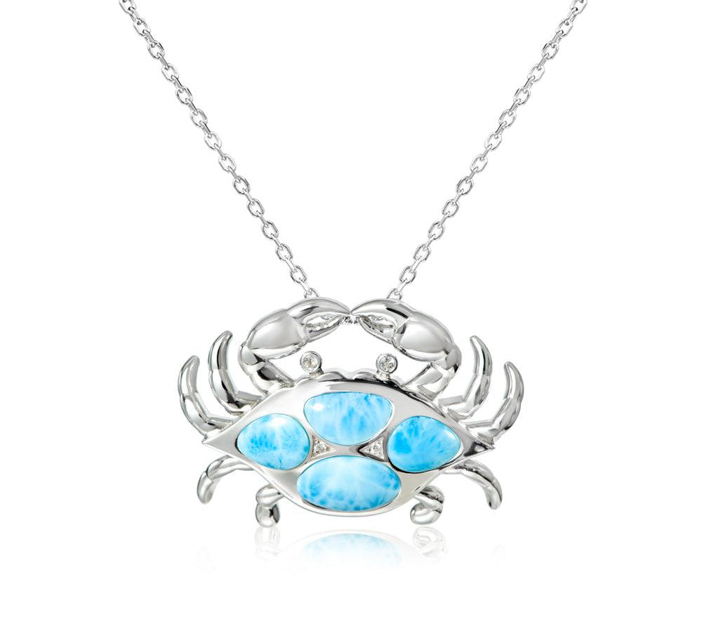Larimar Mighty Crab Pendant Pendant Island by Koa Nani Large 